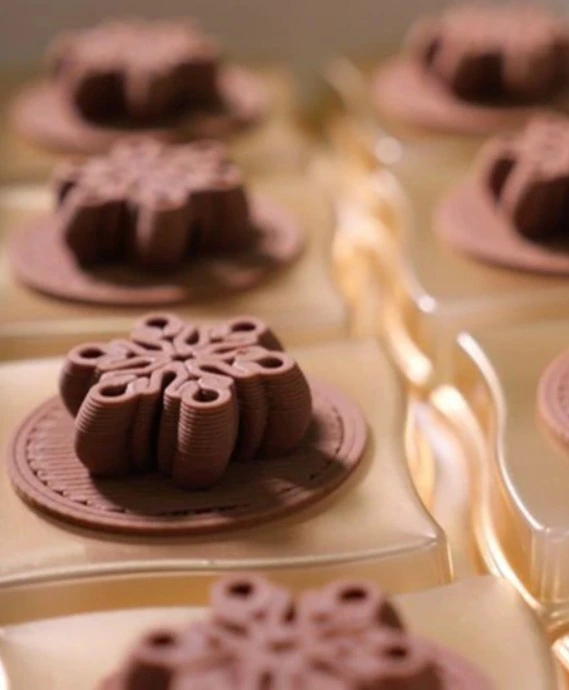chocolate 3D printing process layer by layer