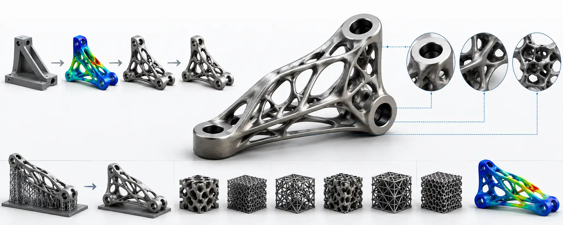 Design for Additive Manufacturing DfAM — topology optimisation lightweight part design 3D printing India Garuda3D