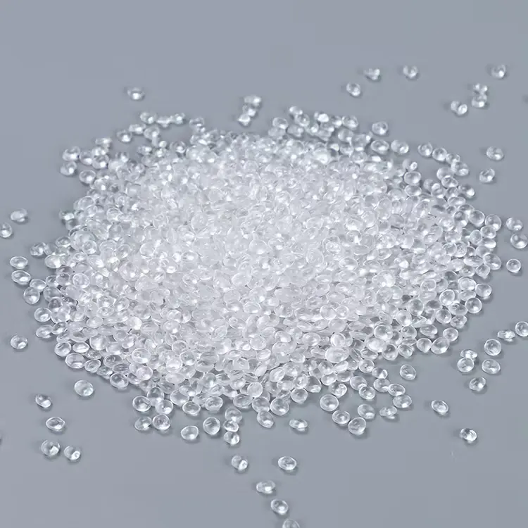 PETG pellets — transparent polymer granules