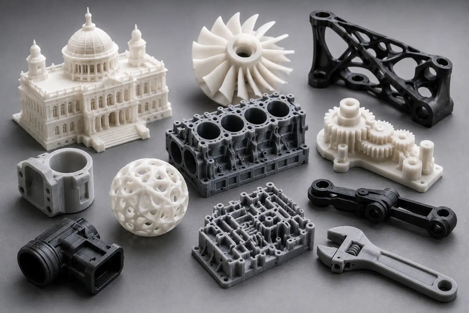 Fine detail prototype printed with filament FFF 3D printer
