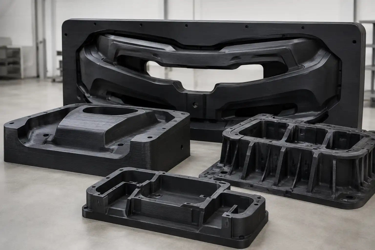 Large tooling and moulds printed with pellet extrusion 3D printing