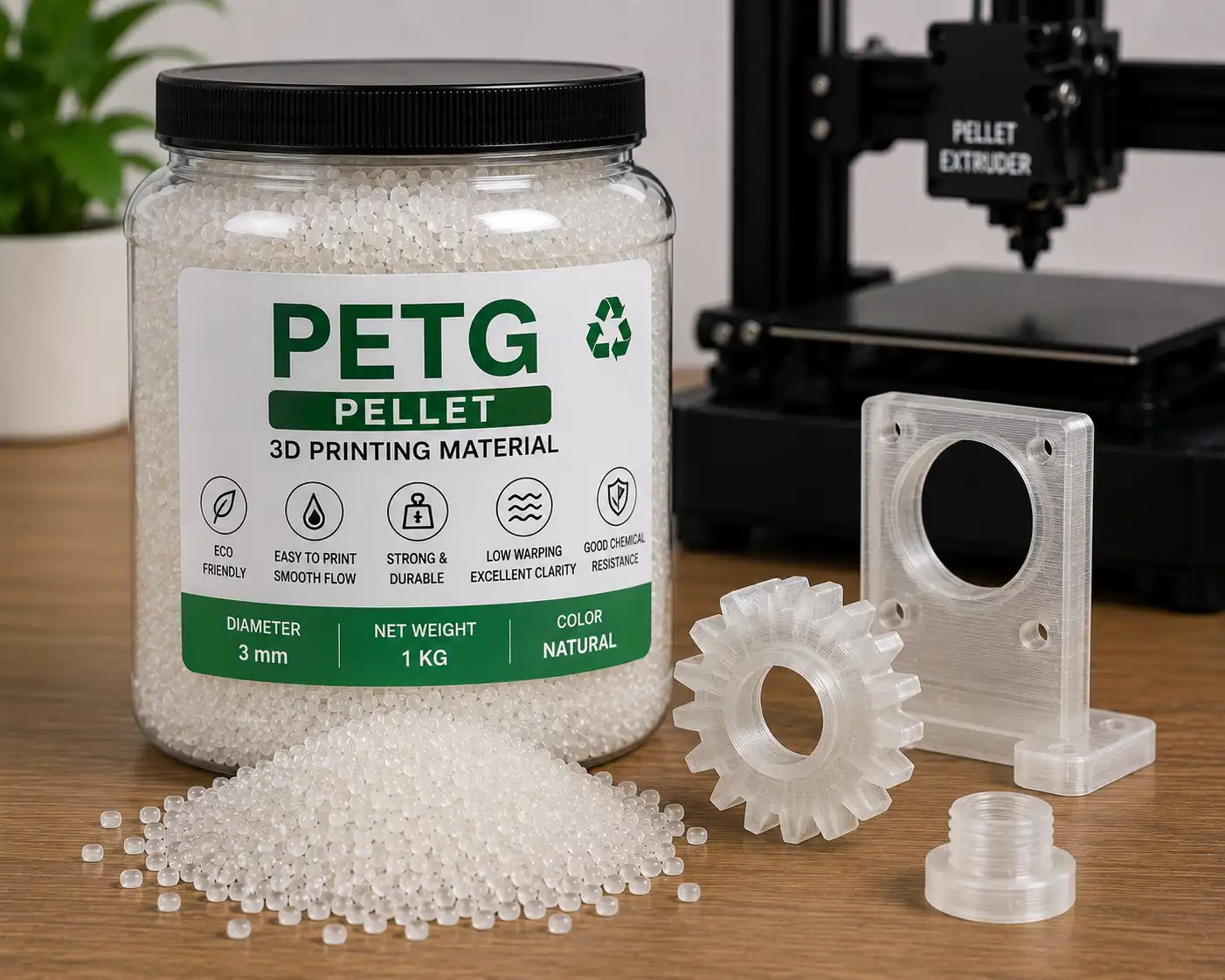 PETG pellet material