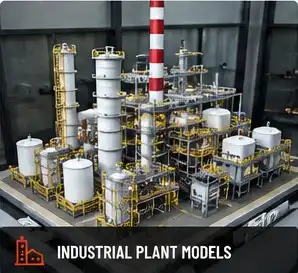 Industrial plant scale model
