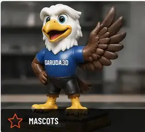 Statue and mascot model