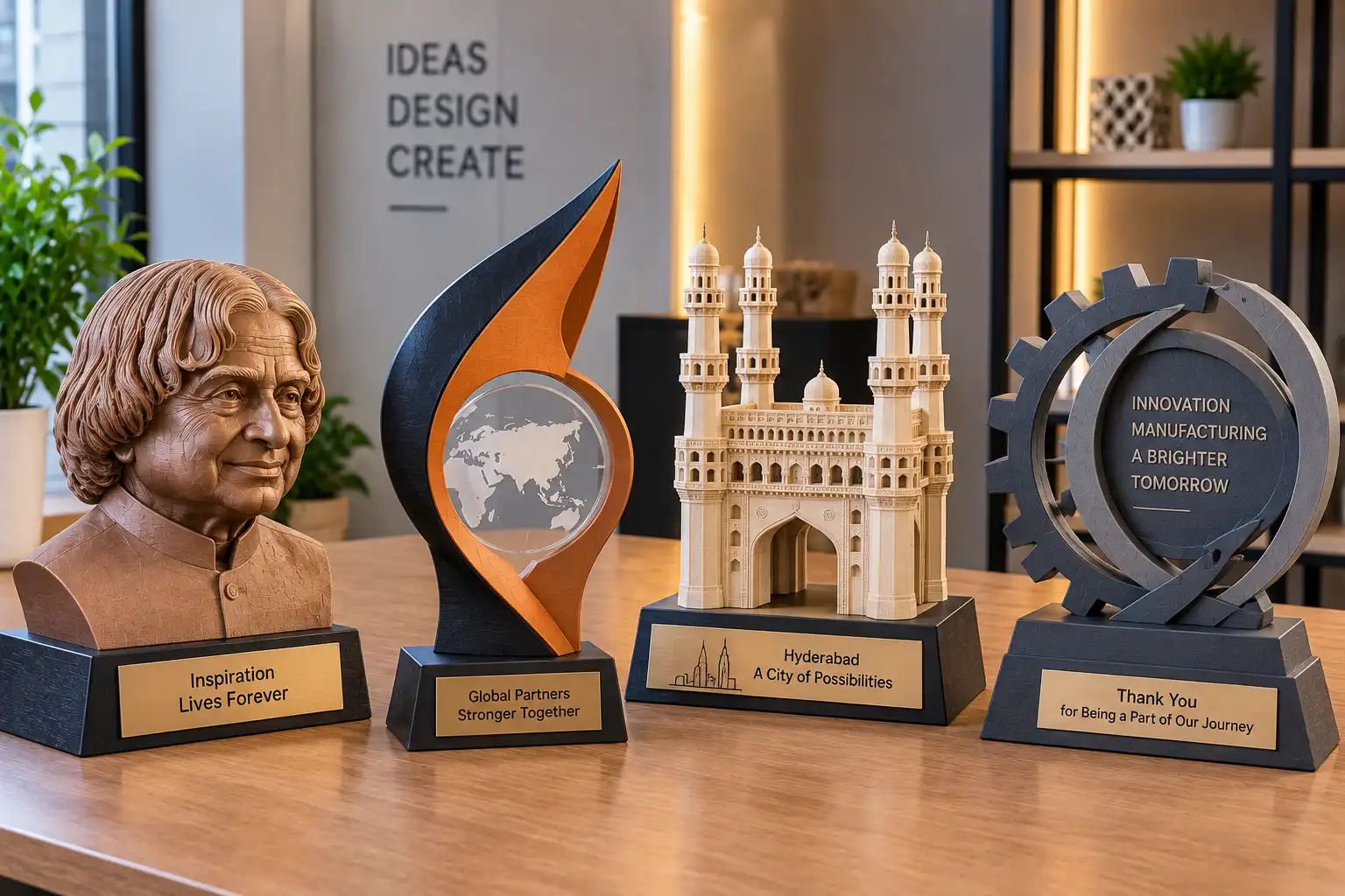 Customized 3D printed corporate mementos