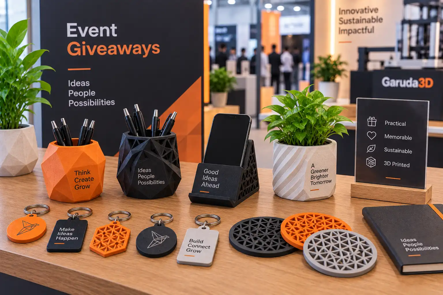 Custom 3D printed event giveaways