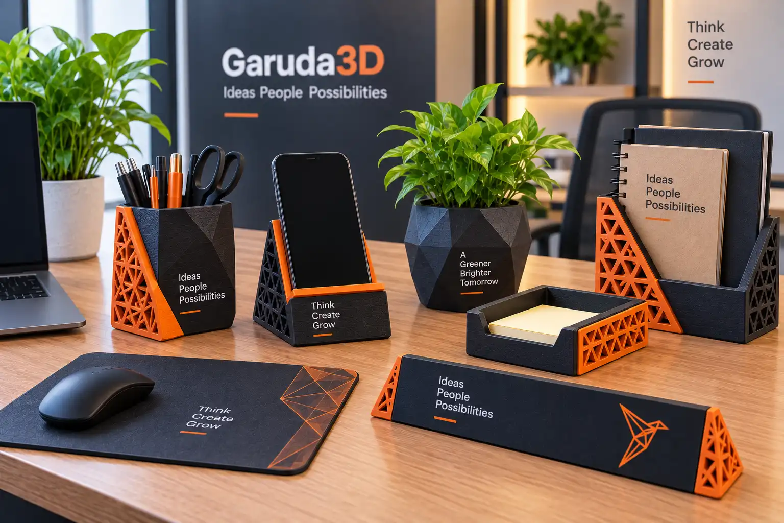 Personalized 3D printed desk accessories