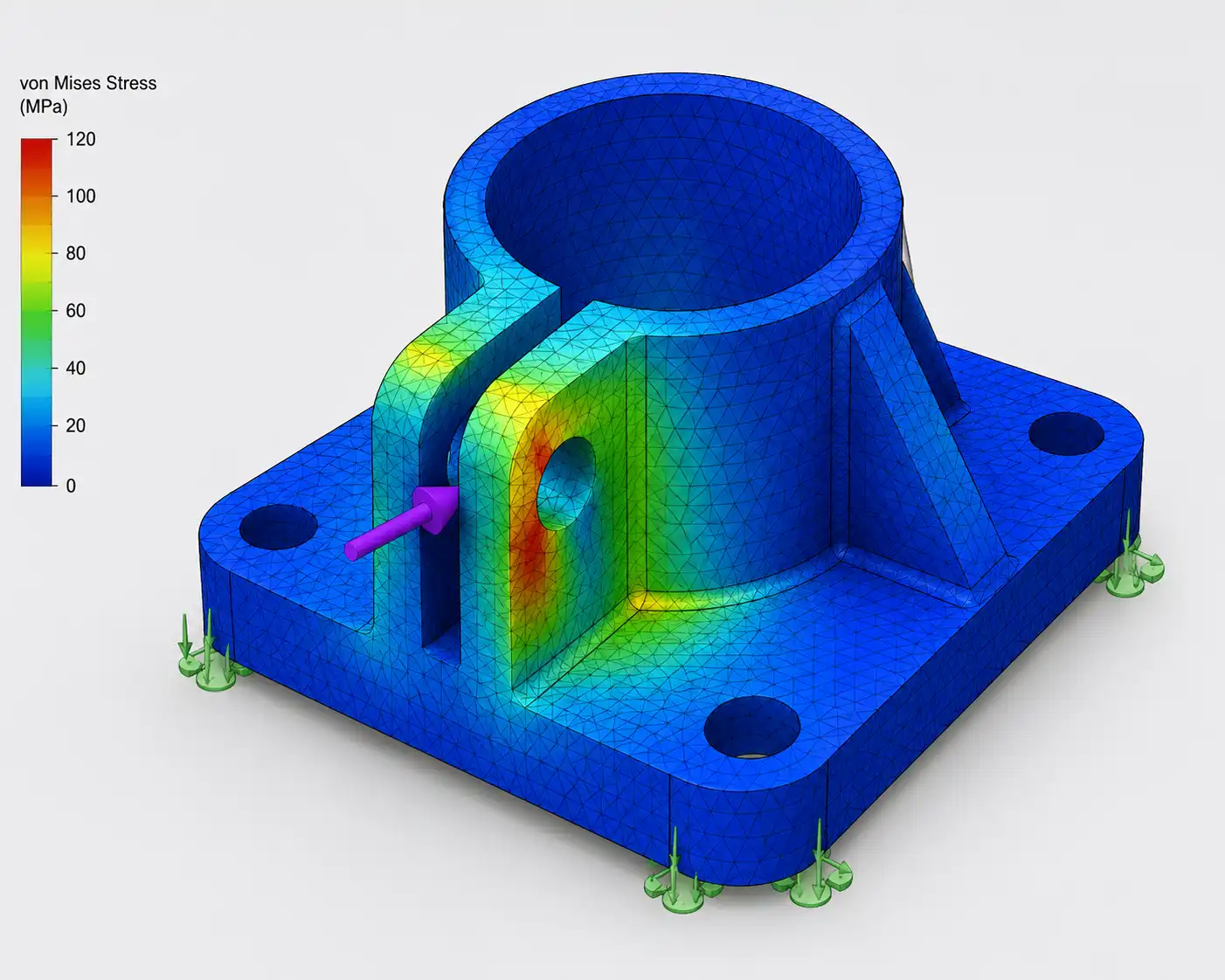 Design simulation and structural analysis for 3D printing optimization