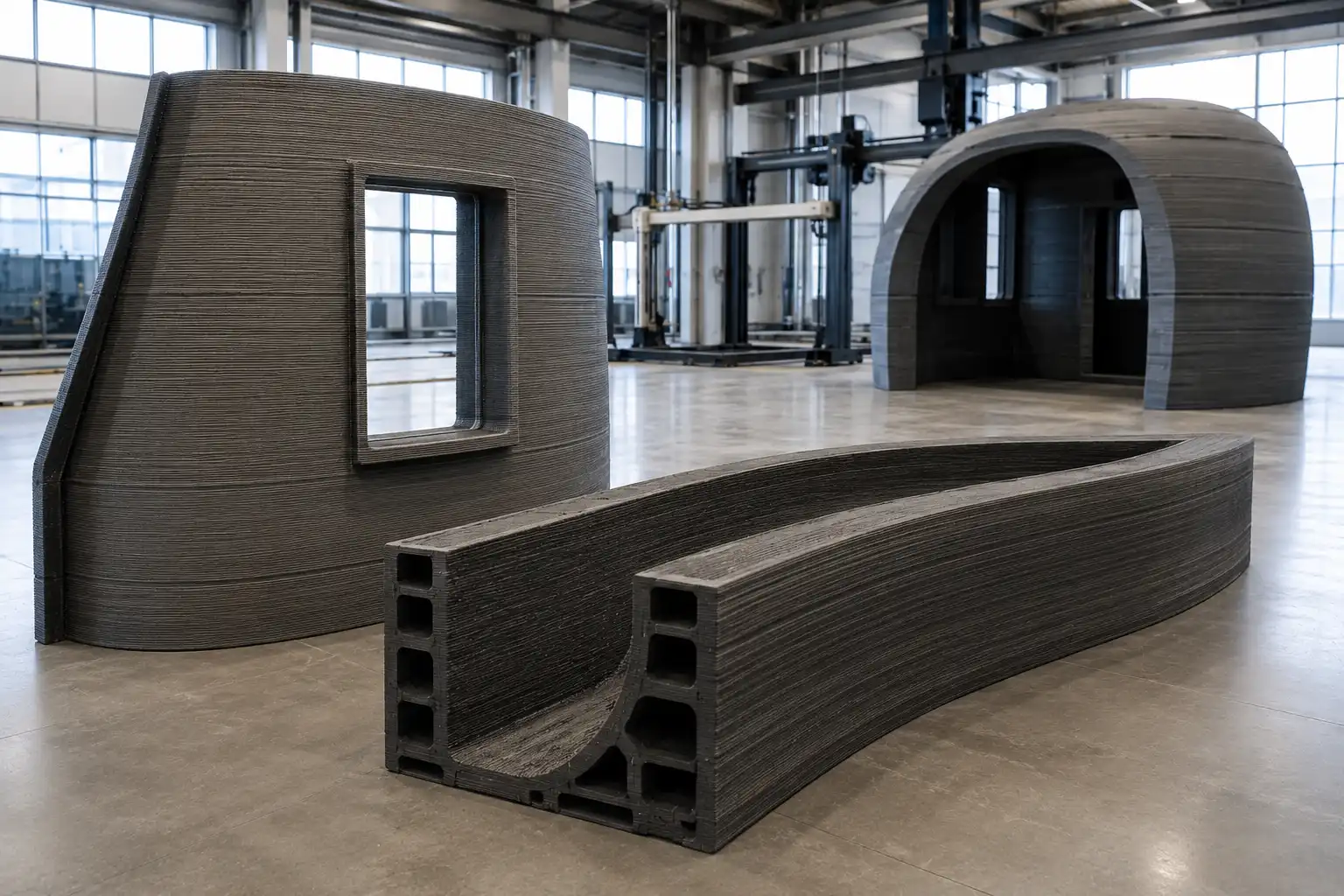 Pellet 3D printing for architecture and construction India — large format FGF building model Garuda3D