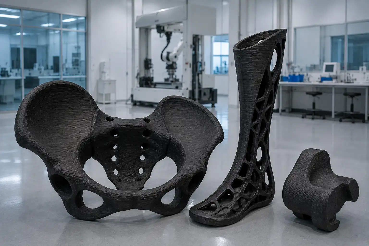 Pellet 3D printing for medical devices India — FGF biocompatible thermoplastic printed device Garuda3D