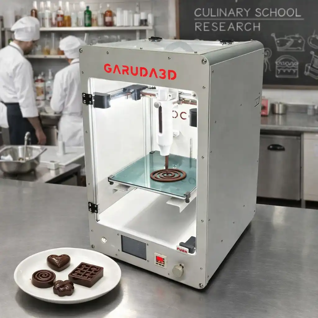 chocolate 3d printer , chocolate 3D printing process layer by layer